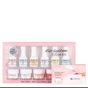 Kiara sky acrylic nail set with many extras!! Great deal!! New!